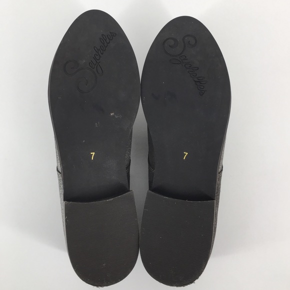 SEYCHELLES Metallic Silver Loafer Size 7 - Picture 5 of 6